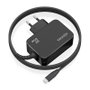 Aisens Cargador GaN 65W USB-C PD3.0 con Cable 1,8m Negro ASCH-1PD65WL033-BK